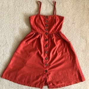 Forever 21 dress in reddish orange. Size XSmall.